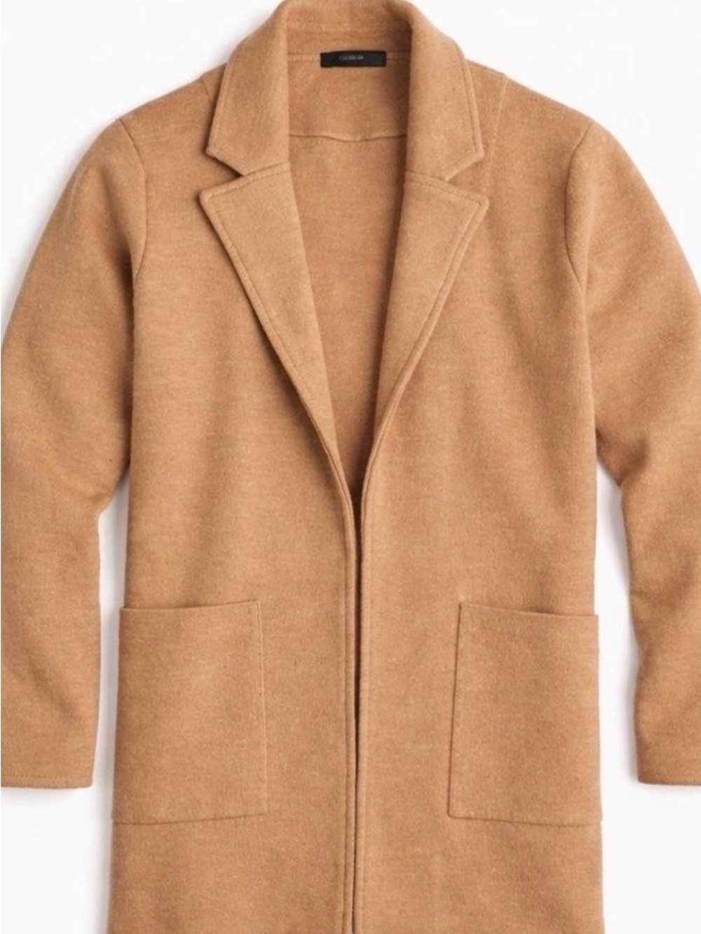 J. Crew Camel Tan Long sweater Coat